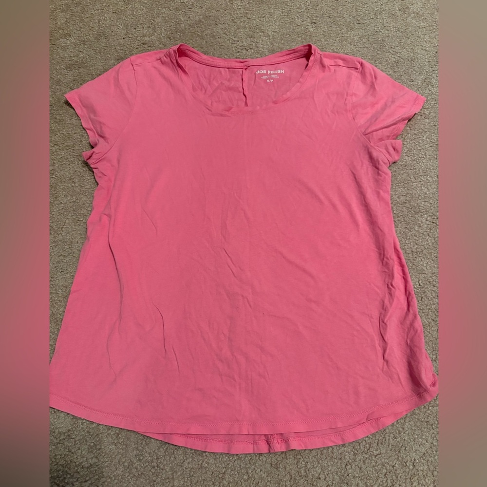Joe Fresh Women's Coral Short Sleeve Tee